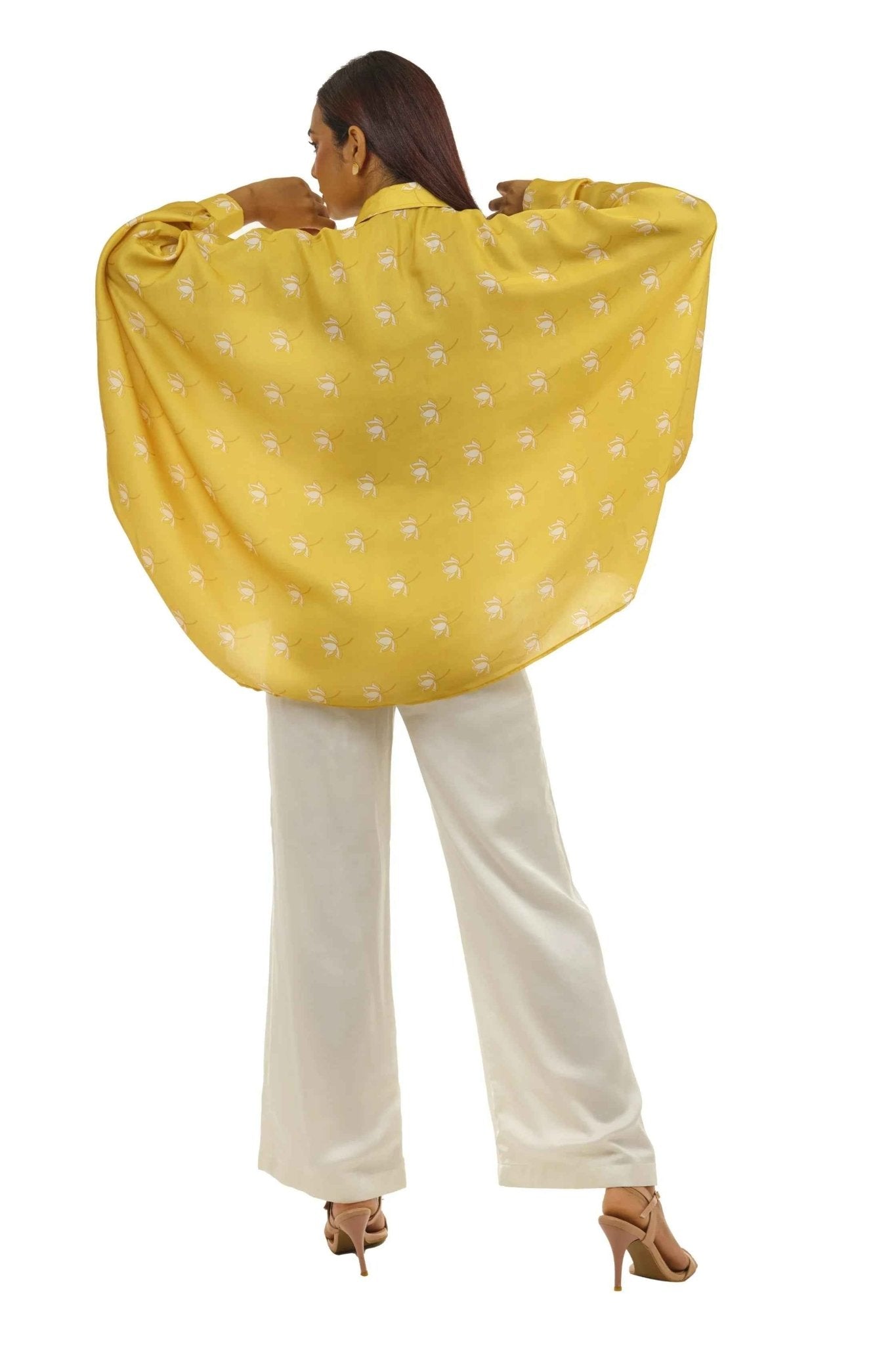 Mango Yellow & White Co - ord Set – Stylish Office Wear & Casual